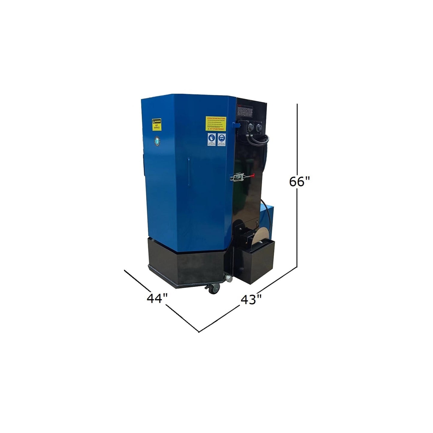 Atlas STW-500 Heated Spray Wash Cabinet | 50 Gallon Industrial Parts Washer | 1,000 lb Capacity | 220V