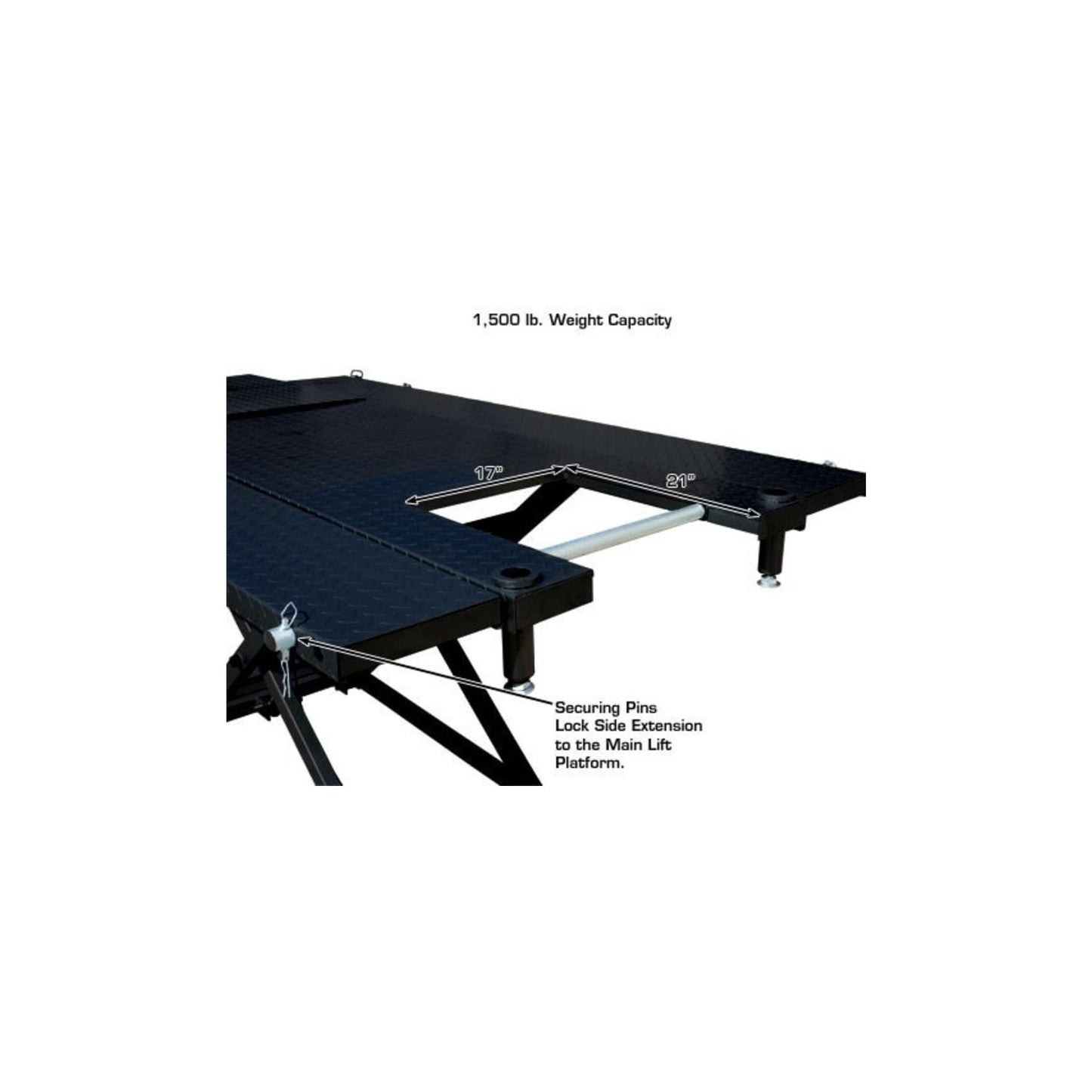 Atlas HI-RISE 1500 1,500 lb Air/Hydraulic Motorcycle, ATV & UTV Lift Table