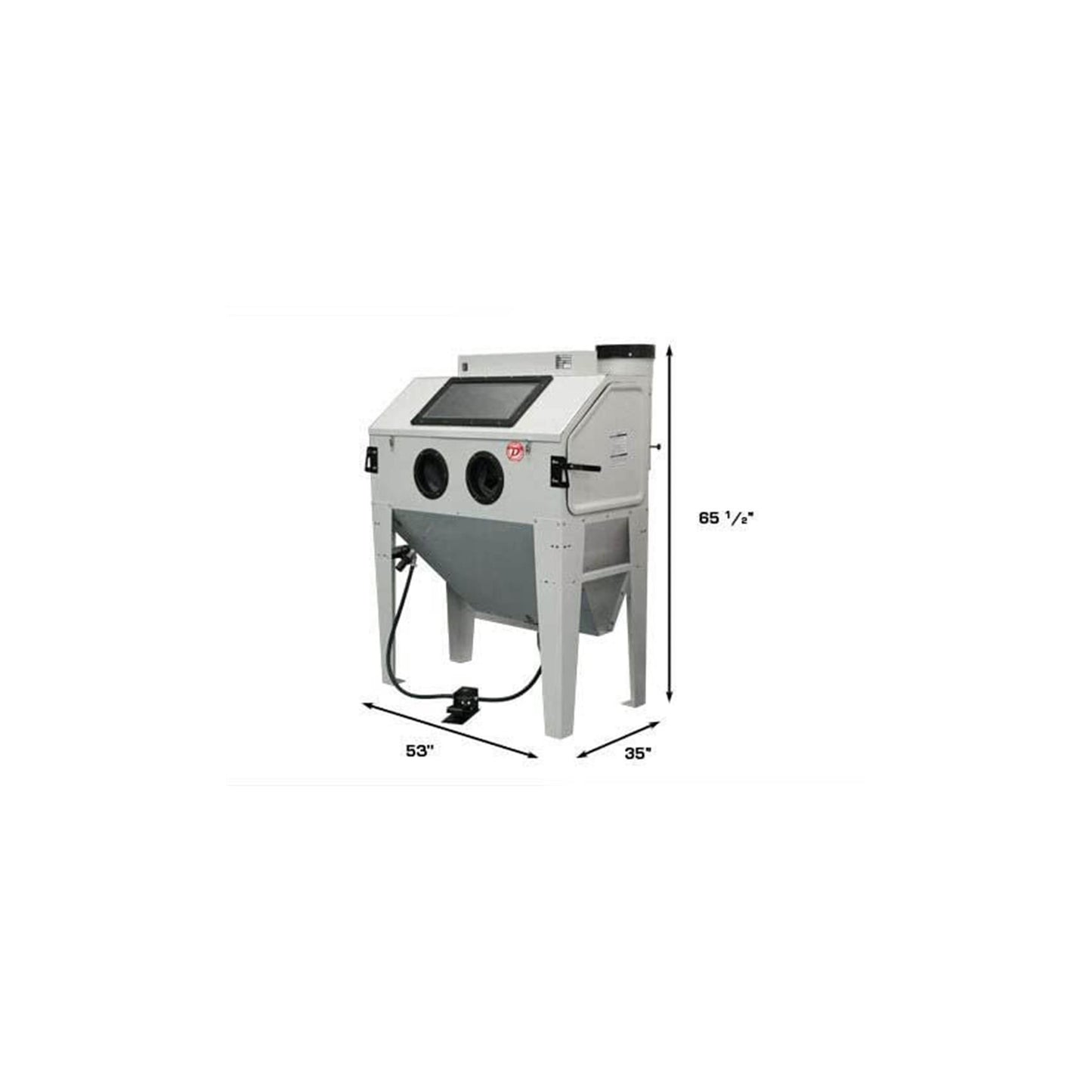Atlas SBC420 Sandblast Cabinet | 47.5" Work Area | Foot Pedal Blast Cabinet | 110V Dust Collection System
