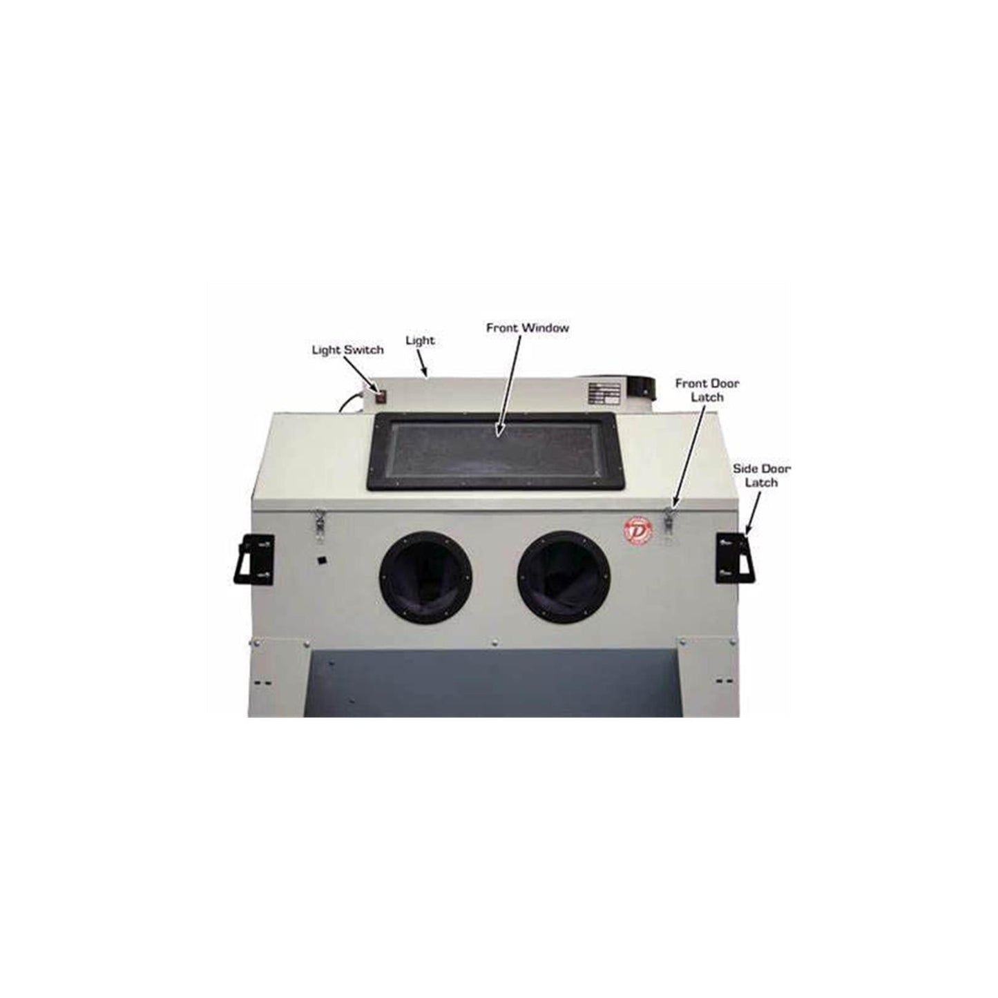 Atlas SBC420 Sandblast Cabinet | 47.5" Work Area | Foot Pedal Blast Cabinet | 110V Dust Collection System