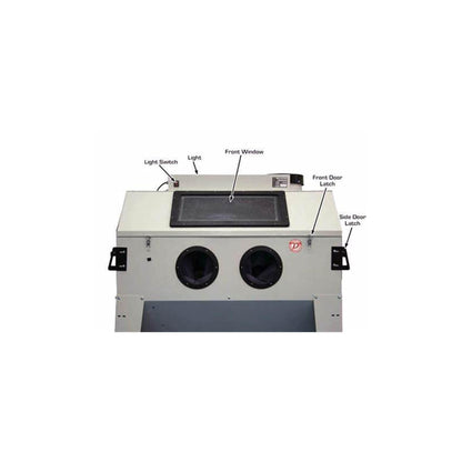 Atlas SBC420 Sandblast Cabinet | 47.5" Work Area | Foot Pedal Blast Cabinet | 110V Dust Collection System