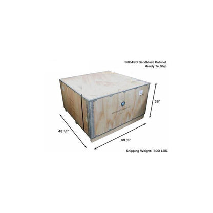Atlas SBC420 Sandblast Cabinet | 47.5" Work Area | Foot Pedal Blast Cabinet | 110V Dust Collection System