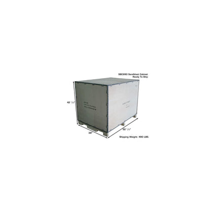 Atlas SBC990 Large Media Blasting Cabinet | 46" x 34" Work Area | Industrial Sandblast Cabinet | 110V
