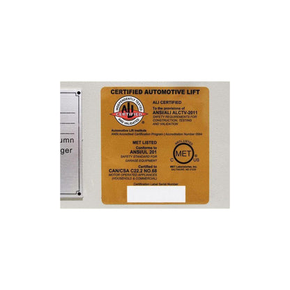 Maxima 4030BC ALI Certified 66,000 lb Mobile Column Lift System (Expandable to 132,000 lb)