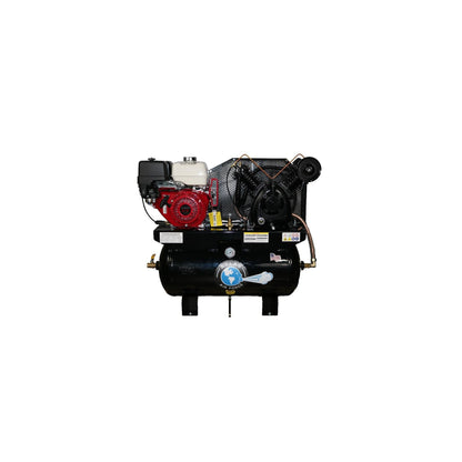 Atlas Air Force AF13G Gas Air Compressor | Honda GX390 13 HP Electric Start | 30 Gallon | 2-Stage | 25 CFM