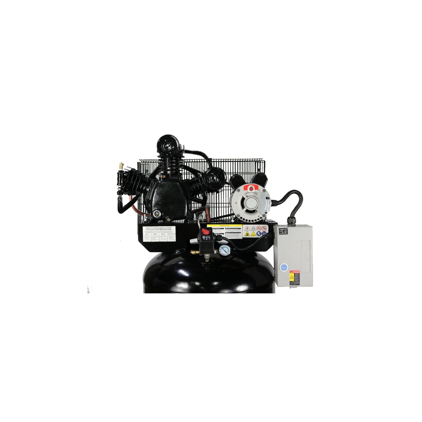 Atlas Air Force AF7 80 Gallon 2-Stage Air Compressor | 5 HP Low RPM | Magnetic Starter | 220V Single Phase | 175 PSI