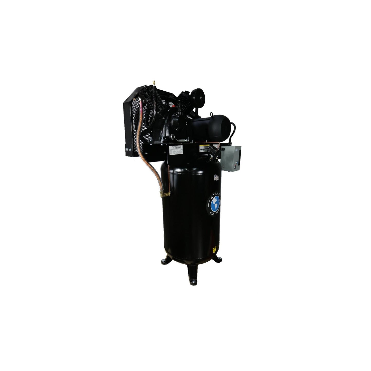 Atlas Air Force AF9 80 Gallon Commercial Air Compressor | 7.5 HP | 2-Stage | 220V Single Phase | 23 CFM @ 90 PSI