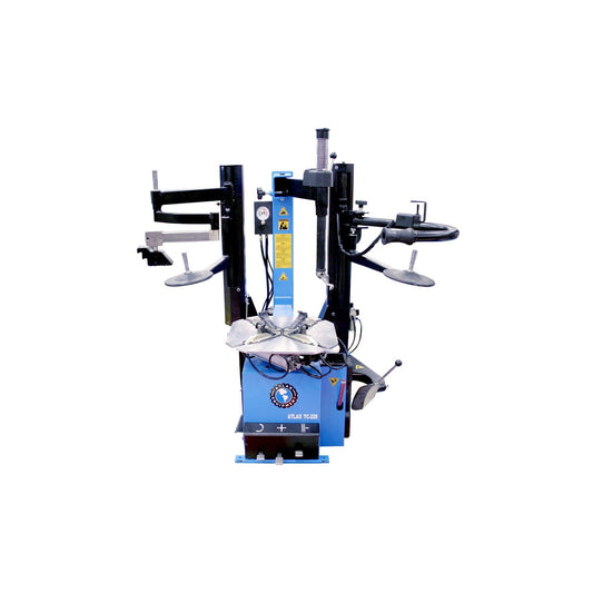 Atlas TC229DAA Swing Arm Tire Changer with Dual Assist Arms & Bead Blaster | 110V Professional Rim Clamp Wheel Changer