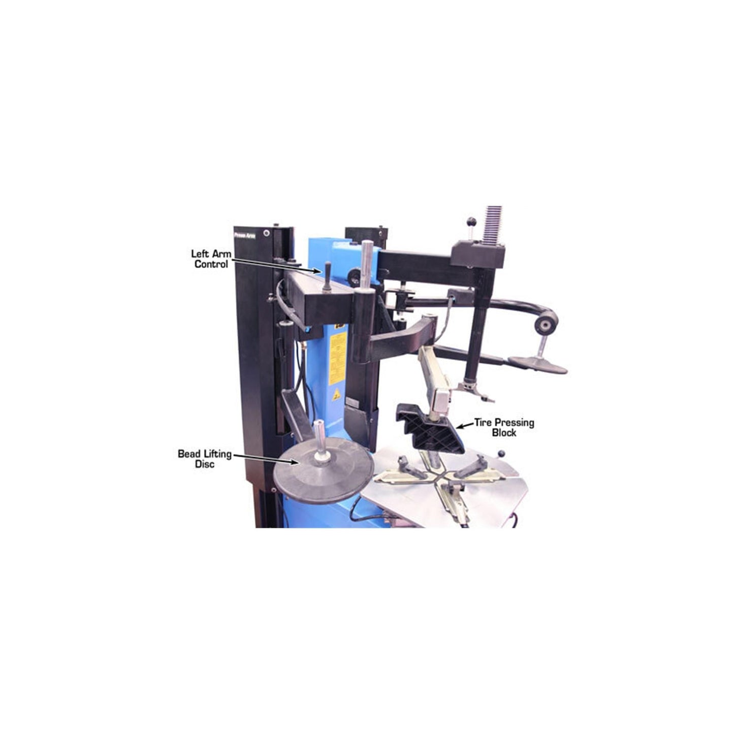 Atlas TC229DAA Swing Arm Tire Changer with Dual Assist Arms & Bead Blaster | 110V Professional Rim Clamp Wheel Changer