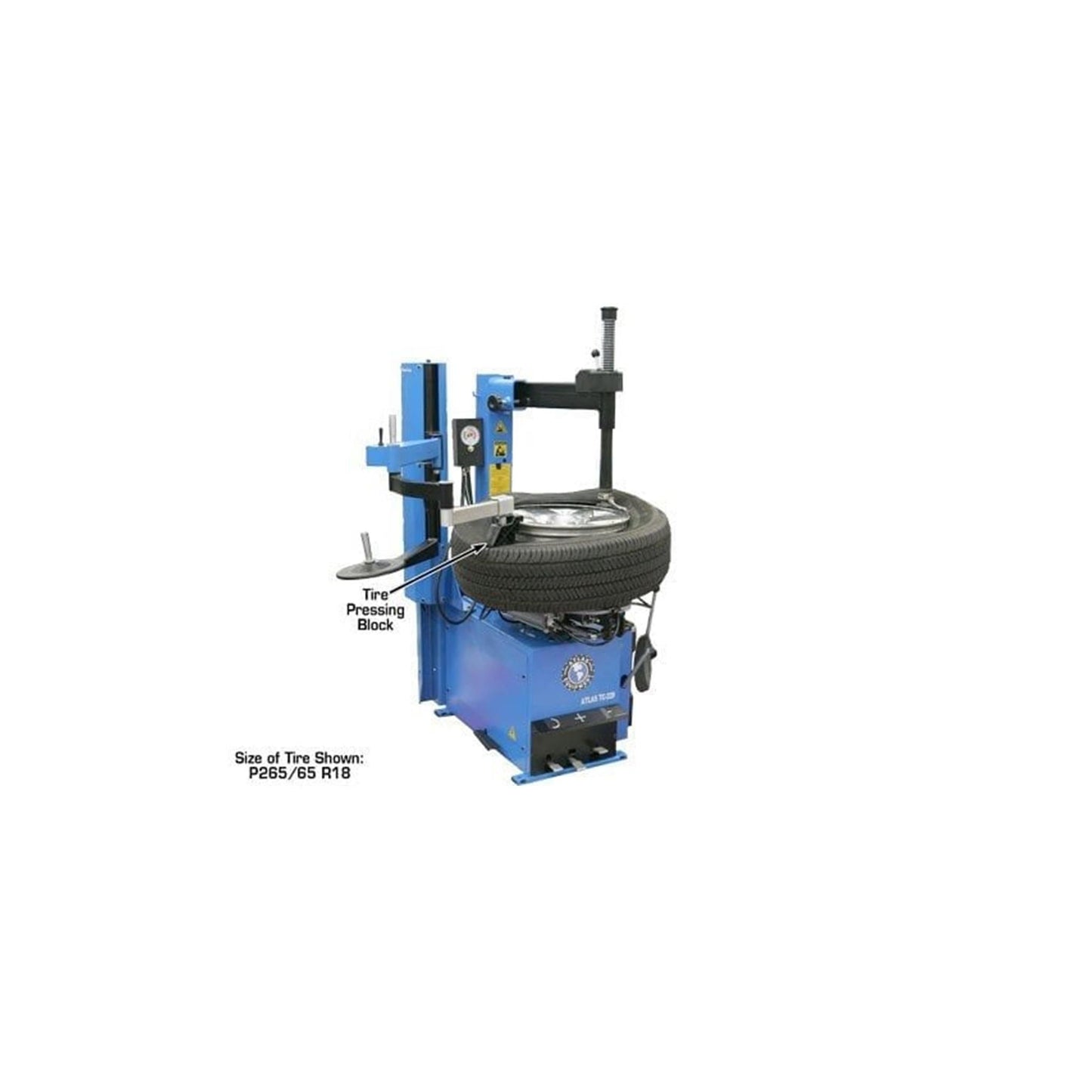 Atlas TC229LH Swing Arm Tire Changer with Left-Hand Assist Arm & Bead Blaster | 110V Rim Clamp Wheel Changer