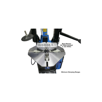 Atlas TC755DAA Tilt-Back Tire Changer with Dual Assist Arms & Bead Blaster | 110V Professional Rim Clamp Wheel Changer