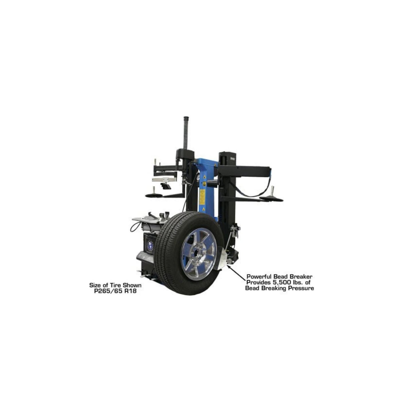 Atlas TC755 Tilt-Back Tire Changer with Bead Blaster | 110V Professional Rim Clamp Wheel Changer