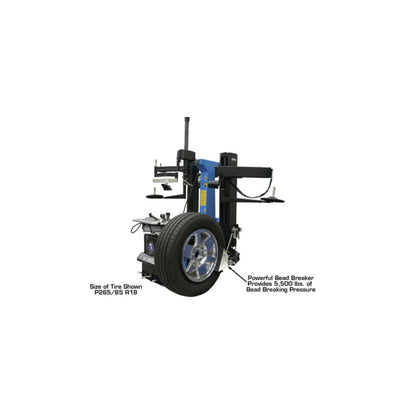 Atlas TC755DAA Tilt-Back Tire Changer with Dual Assist Arms & Bead Blaster | 110V Professional Rim Clamp Wheel Changer