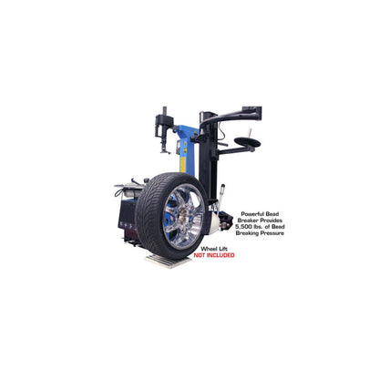 Atlas TC755EZ Tilt-Back Tire Changer with E-Z Assist Arm & Bead Blaster | 110V Professional Rim Clamp Wheel Changer