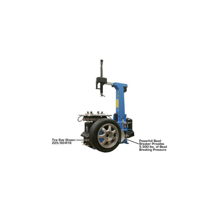 Atlas TC755EZ Tilt-Back Tire Changer with E-Z Assist Arm & Bead Blaster | 110V Professional Rim Clamp Wheel Changer