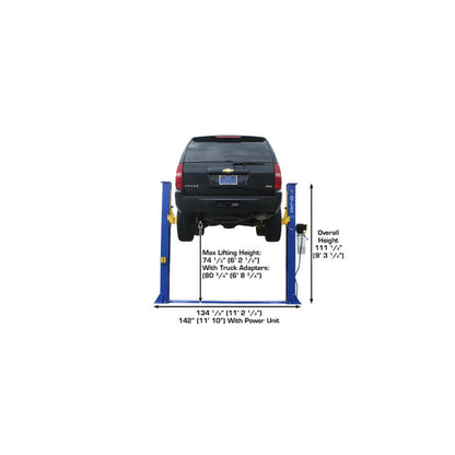 Atlas 9KBPX 9,000 lb Baseplate Two-Post Car Lift