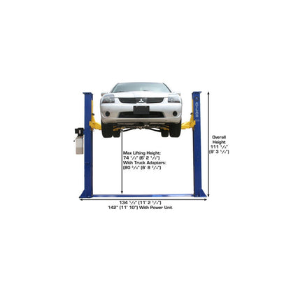 Atlas 9KBPX 9,000 lb Baseplate Two-Post Car Lift