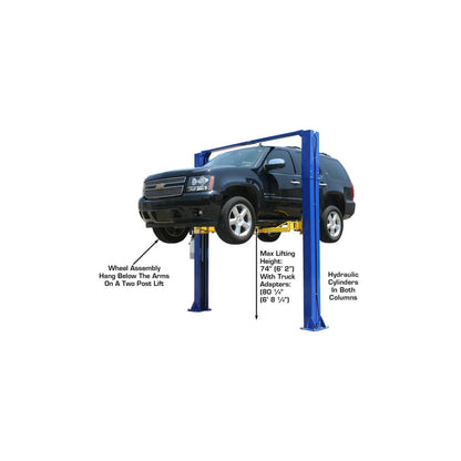 Atlas 9KOHX 9,000 lb Overhead Two-Post Car Lift