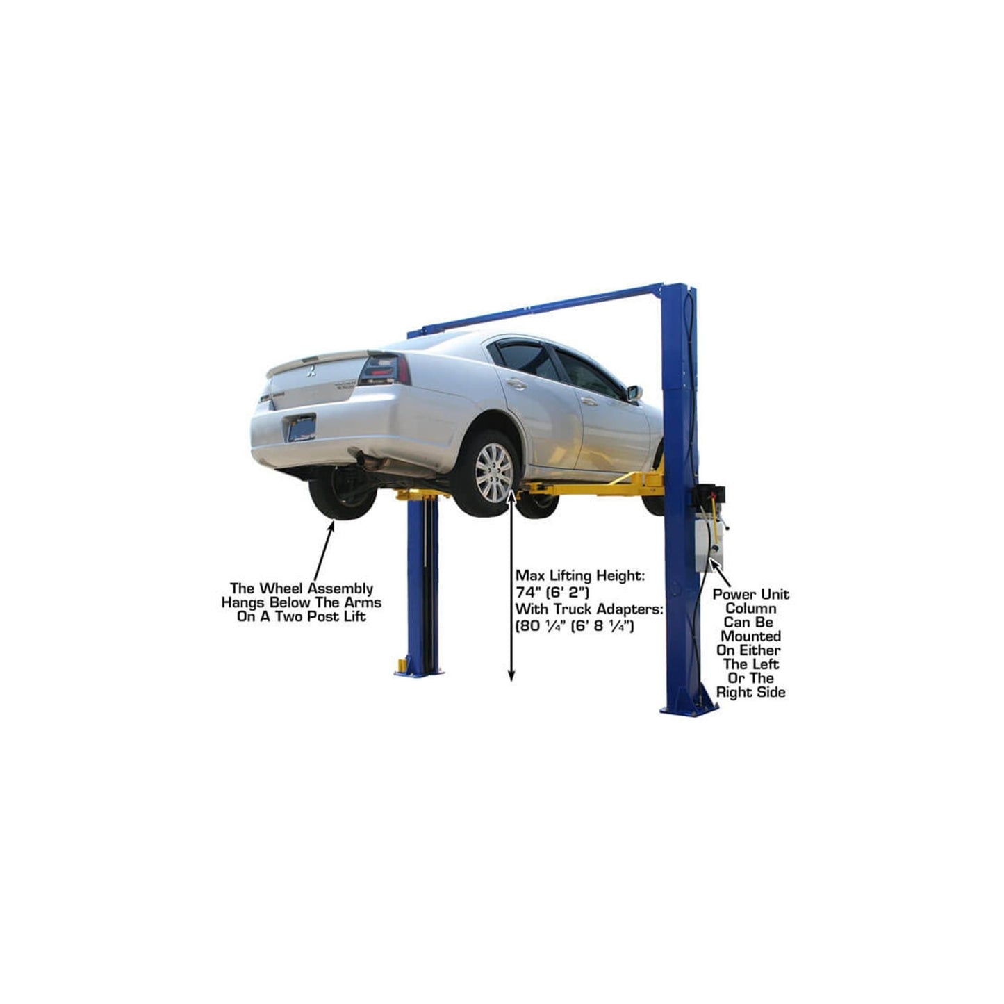 Atlas 9KOHX 9,000 lb Overhead Two-Post Car Lift