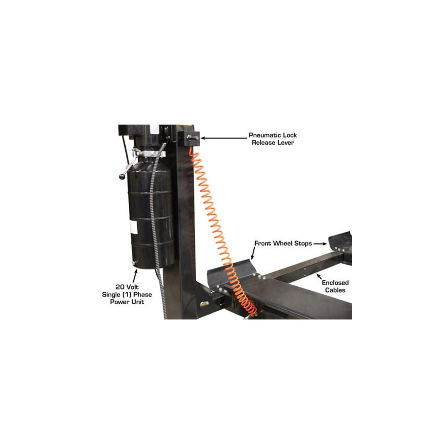 Atlas Garage PRO7000ST 7,000 lb Super Tall Four-Post Car Storage Lift