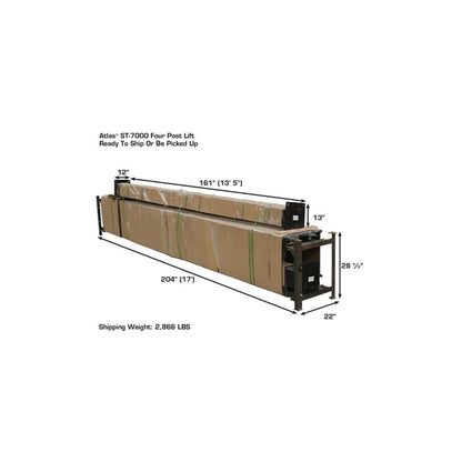 Atlas Garage PRO7000ST 7,000 lb Super Tall Four-Post Car Storage Lift