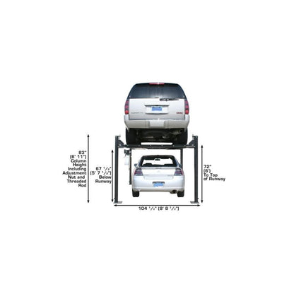 Atlas Garage PRO8000 8,000 lb Portable Four-Post Car Lift