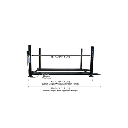 Atlas Garage PRO8000 8,000 lb Portable Four-Post Car Lift