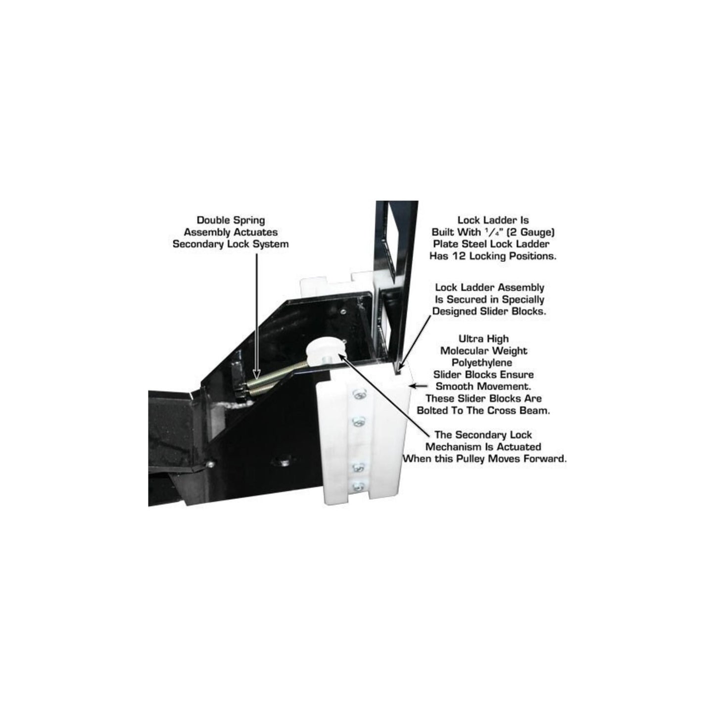 Atlas Garage PRO8000EXT 8,000 lb Extra Tall Portable Four-Post Car Lift