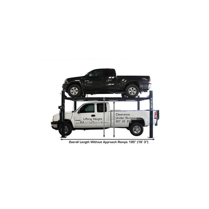 Atlas Garage PRO8000EXT-L 8,000 lb Extra Tall & Extra Long Portable Four-Post Car Lift