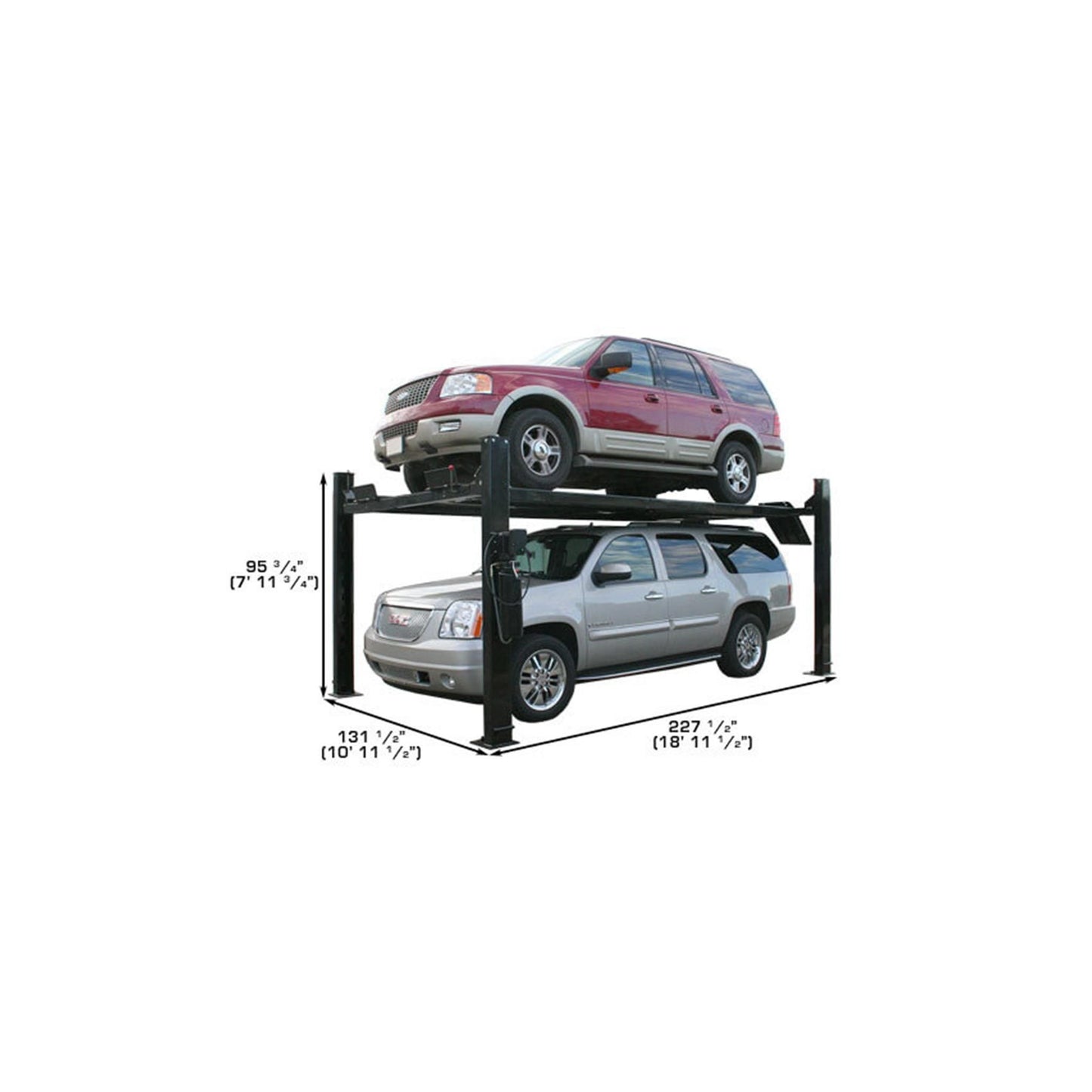 Atlas Garage PRO9000 9,000 lb Heavy-Duty Portable Four-Post Car Lift