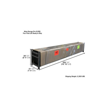 Atlas Garage PRO9000 9,000 lb Heavy-Duty Portable Four-Post Car Lift