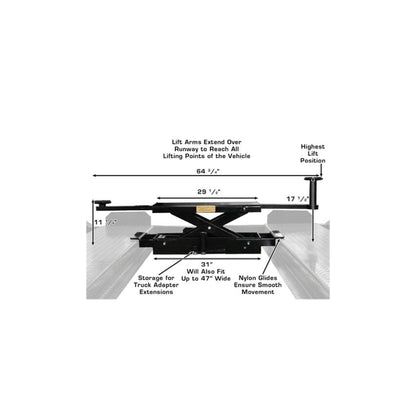 Atlas RJ35 3,500 lb Manual Sliding Hydraulic Bridge Jack
