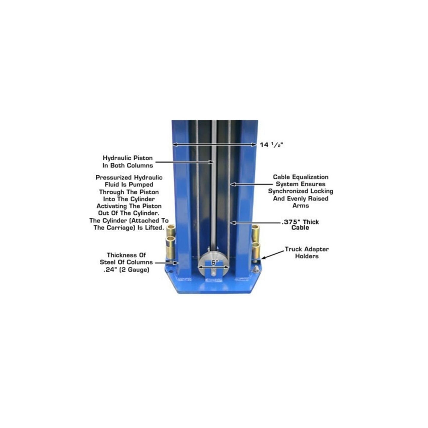 Atlas ATEXH-PV12PX 12,000 lb Extra Tall Commercial Two-Post Car Lift