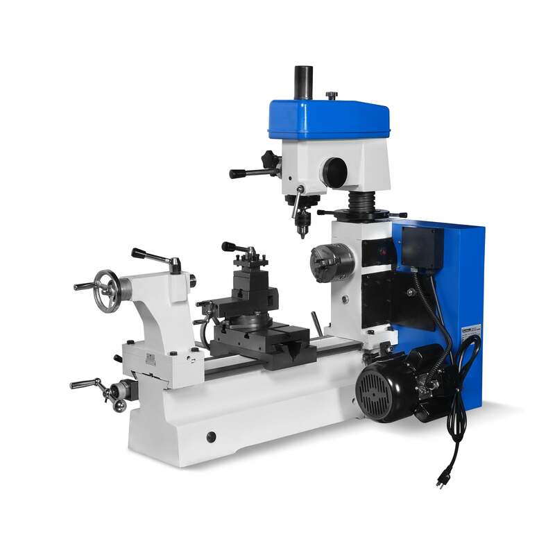 MechMaxx 500103 16" x 16" Combo Lathe Mill Drill – 1HP Multi-Function Metalworking Machine