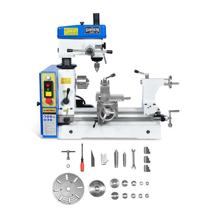 MechMaxx 500103 16" x 16" Combo Lathe Mill Drill – 1HP Multi-Function Metalworking Machine