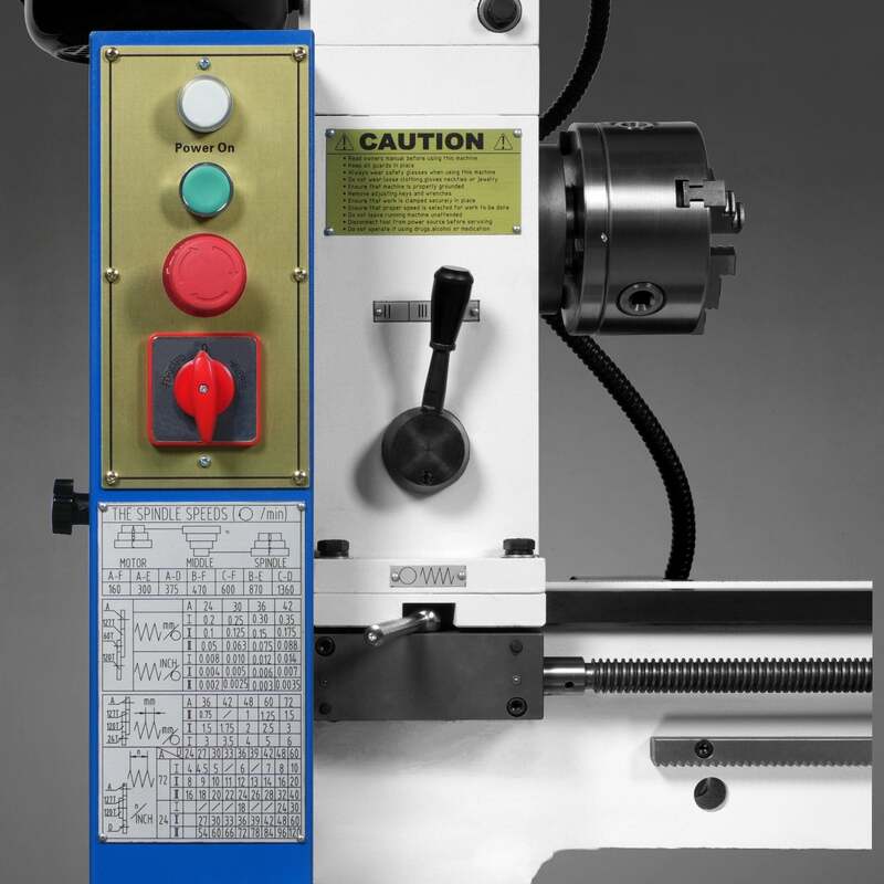 MechMaxx 500105 16" x 32" Combo Lathe Mill Drill – 1HP Multi-Function Metalworking Machine