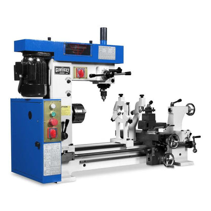 MechMaxx 500105 16" x 32" Combo Lathe Mill Drill – 1HP Multi-Function Metalworking Machine