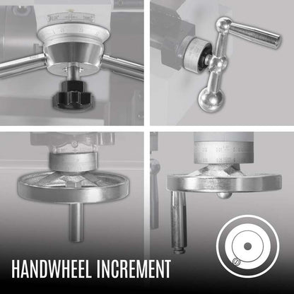 MechMaxx 500105 16" x 32" Combo Lathe Mill Drill – 1HP Multi-Function Metalworking Machine