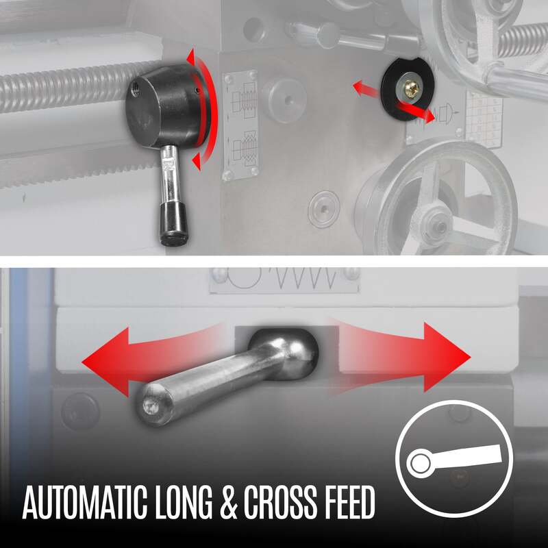 MechMaxx 500105 16" x 32" Combo Lathe Mill Drill – 1HP Multi-Function Metalworking Machine