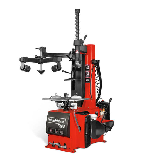 MechMaxx 200027 Swing Arm Tire Changer with Assist Arm & Bead Blaster – 10–24" Rim Capacity