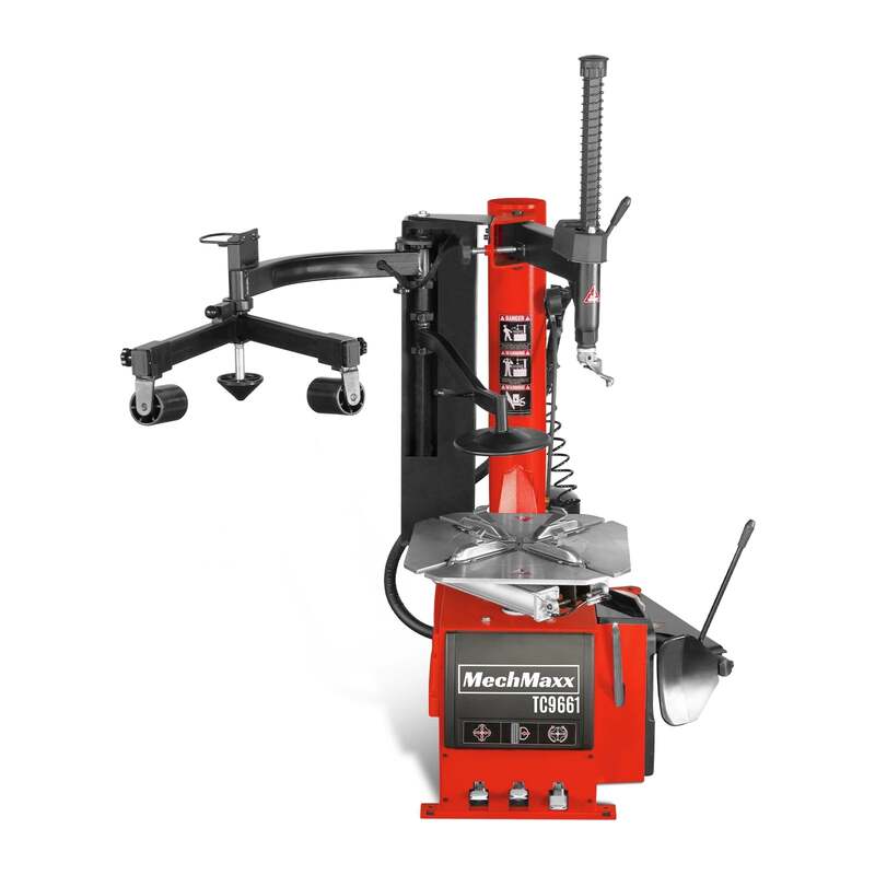 MechMaxx 200027 Swing Arm Tire Changer with Assist Arm & Bead Blaster – 10–24" Rim Capacity
