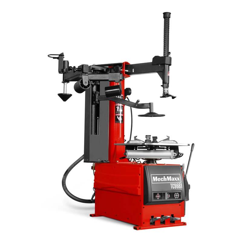 MechMaxx 200027 Swing Arm Tire Changer with Assist Arm & Bead Blaster – 10–24" Rim Capacity