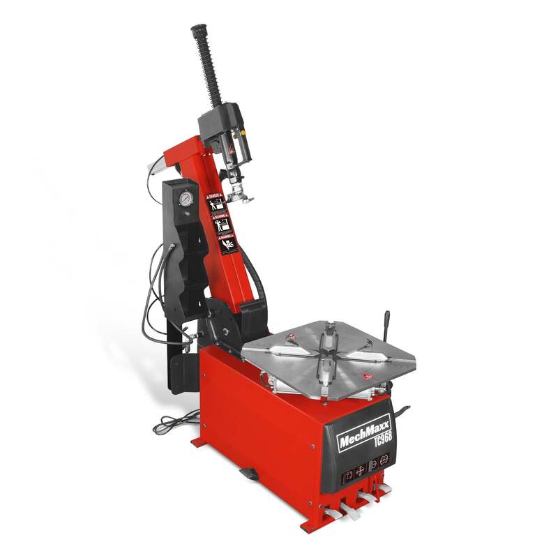 MechMaxx 200006 TC968 Tilt-Back Tire Changer – 12–26" Rim Wheel Changer with Bead Blaster