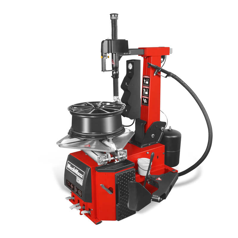 MechMaxx 200006 TC968 Tilt-Back Tire Changer – 12–26" Rim Wheel Changer with Bead Blaster