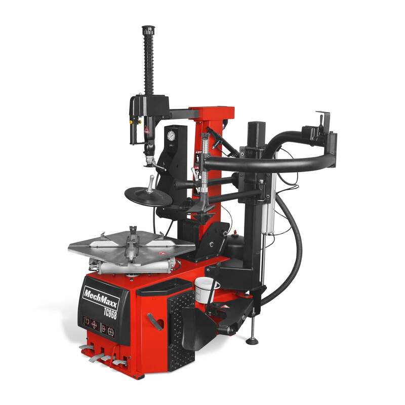 MechMaxx 200028 TC9682 Tilt-Back Tire Changer – 12–26" Rim Wheel Changer with Assist Arm & Bead Blaster