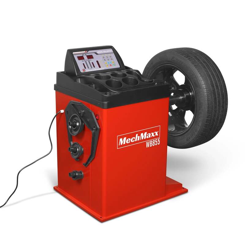 MechMaxx 200009 WB855 Wheel Balancer – 10–24" Rim Tire Balancing Machine with 40mm Shaft