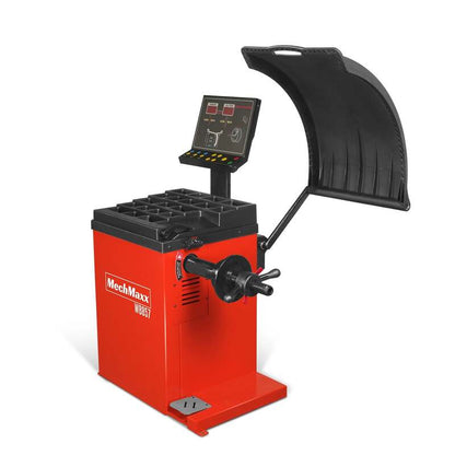 MechMaxx 200010 WB857 Wheel Balancer – 10–24" Rim Tire Balancing Machine with Laser Guide & Foot Pedal Brake