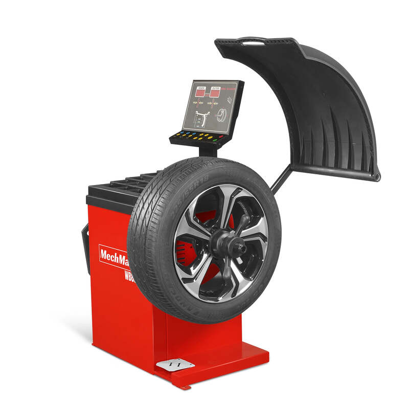 MechMaxx 200010 WB857 Wheel Balancer – 10–24" Rim Tire Balancing Machine with Laser Guide & Foot Pedal Brake