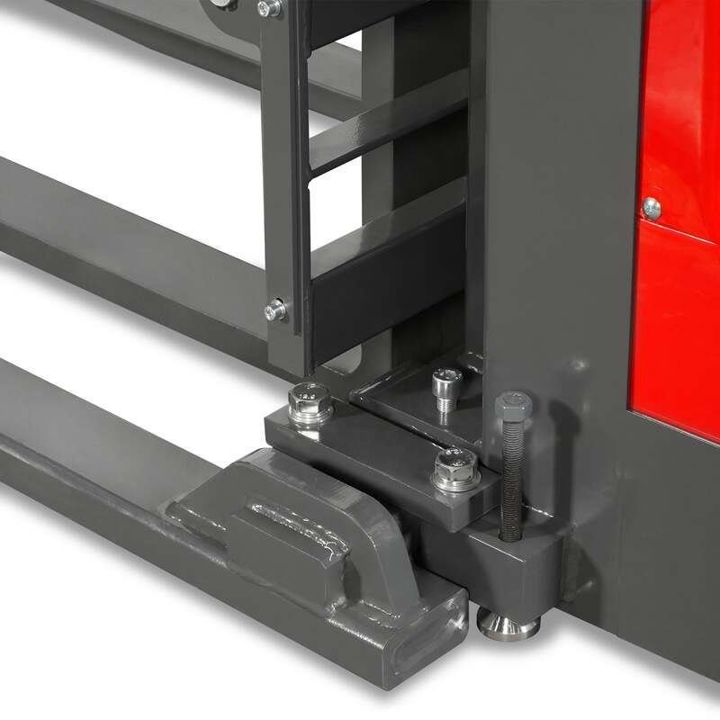 MechMaxx 202008 F26-138S Electric Straddle Stacker 2640 lb Lithium Battery 138" Lift Adjustable Forks & Legs