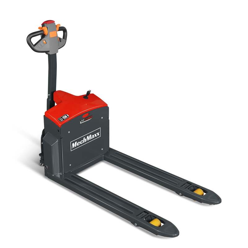 MechMaxx 202011 EPT44 Electric Pallet Jack 4400 lb Lithium Battery Walkie Pallet Truck 45" x 27" Forks